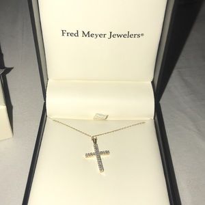 10K Gold cross necklace
